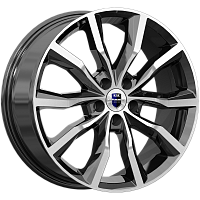 Литые диски Портер (КС906) 7.500xR18 5x114.3 DIA67.1 ET33 алмаз черный Литые диски Портер (КС906) 7.500xR18 5x114.3 DIA67.1 ET33 алмаз черный