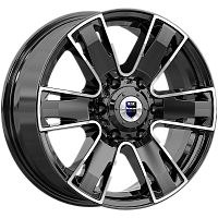 Литые диски Севенна (КС726) 7.000xR17 6x139.7 DIA100.1 ET33 алмаз черный для KIA