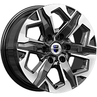 Литые диски Тейт (КС1050) 7.500xR17 6x139.7 DIA106.1 ET30 алмаз черный Литые диски Тейт (КС1050) 7.500xR17 6x139.7 DIA106.1 ET30 алмаз черный