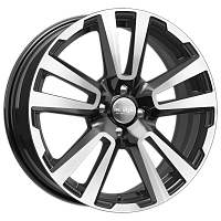 Литые диски КС874 (17_Vesta Cross) (КС874) 6.500xR17 4x100 DIA60.1 ET43 алмаз черный для Lada Vesta Литые диски КС874 (17_Vesta Cross) (КС874) 6.500xR17 4x100 DIA60.1 ET43 алмаз черный для Lada Vesta