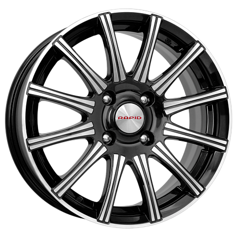 Сиеста (КС477) 5.000xR13 4x100 DIA67.1 ET35 алмаз черный Сиеста (КС477) 5.000xR13 4x100 DIA67.1 ET35 алмаз черный