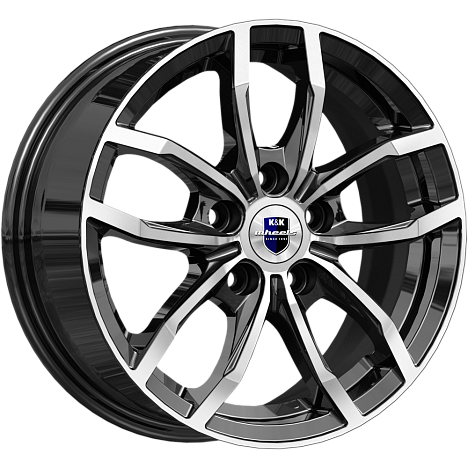 Фрост (КС1048) 6.500xR15 5x114.3 DIA67.1 ET46 алмаз черный Фрост (КС1048) 6.500xR15 5x114.3 DIA67.1 ET46 алмаз черный