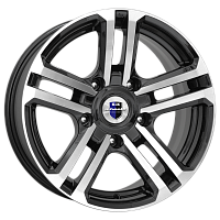 Литые диски Палладика (КС591М) 7.000xR16 5x139.7 DIA110.1 ET5 алмаз черный Литые диски Палладика (КС591М) 7.000xR16 5x139.7 DIA110.1 ET5 алмаз черный