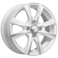 Литые диски МАЛЬТА (КЛ248) 5.500xR14 4x100 DIA56.6 ET49 алмаз-белый для Daewoo