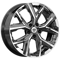 Литые диски Айона (КС1169) 6.500xR18 5x114.3 DIA66.6 ET40 алмаз черный для Haval F7x