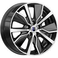 Литые диски Гамбит (КС961) 6.500xR16 5x112 DIA57.1 ET43 алмаз черный для Volkswagen Taos Литые диски Гамбит (КС961) 6.500xR16 5x112 DIA57.1 ET43 алмаз черный для Volkswagen Taos