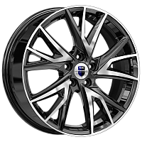 Литые диски Кайлас (КС1054) 6.500xR18 5x114.3 DIA67.1 ET50 алмаз черный для Mazda 5