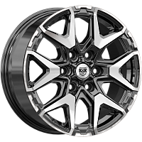 Литые диски Гангут (КС1176) 7.500xR18 6x139.7 DIA100.1 ET42 алмаз черный для Great Wall