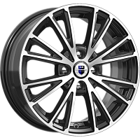 Литые диски Меандр (КС888) 6.000xR15 4x100 DIA67.1 ET45 алмаз черный SK для Toyota Yaris Verso