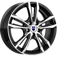 Литые диски Samara (КС866) 6.000xR16 5x114.3 DIA67.1 ET45 алмаз черный SK для Mazda 3