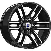 Литые диски Алгама (КС762) 8.000xR17 6x139.7 DIA106.1 ET-10 алмаз черный Литые диски Алгама (КС762) 8.000xR17 6x139.7 DIA106.1 ET-10 алмаз черный