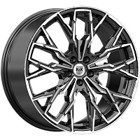 Литые диски Элерон (КС1168) 9.000xR20 5x108 DIA63.35 ET38.5 алмаз черный для VOLGA