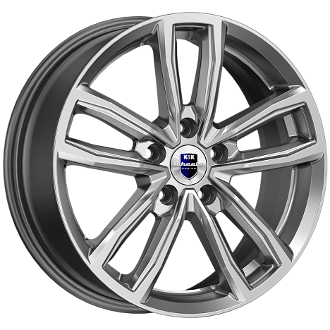 Каланг (КС1086) 6.500xR17 5x114.3 DIA54.1 ET45 дарк платинум Каланг (КС1086) 6.500xR17 5x114.3 DIA54.1 ET45 дарк платинум