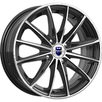 Литые диски Пойнт Бланк (КС884) 6.000xR15 4x100 DIA67.1 ET35 алмаз черный SK для Dacia Sandero Stepway
