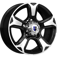 Литые диски Атлант (КС757) 7.000xR16 5x139.7 DIA98.2 ET35 алмаз черный для Chevrolet Niva