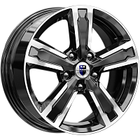 Литые диски Оклахома (КС998) 6.500xR16 5x114.3 DIA67.1 ET50 алмаз черный для Mazda Xedos 9